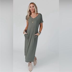 Three Bird Best Magic Fit Tee Shirt Dress With Pockets